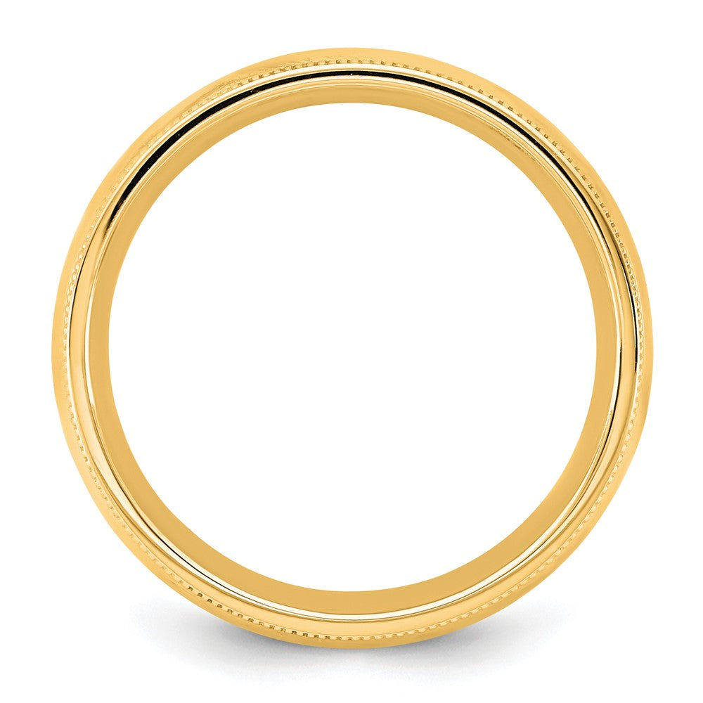 10KY 5.5mm Milgrain Comfort Fit Band
