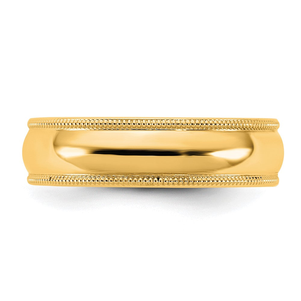 10KY 5.5mm Milgrain Comfort Fit Band