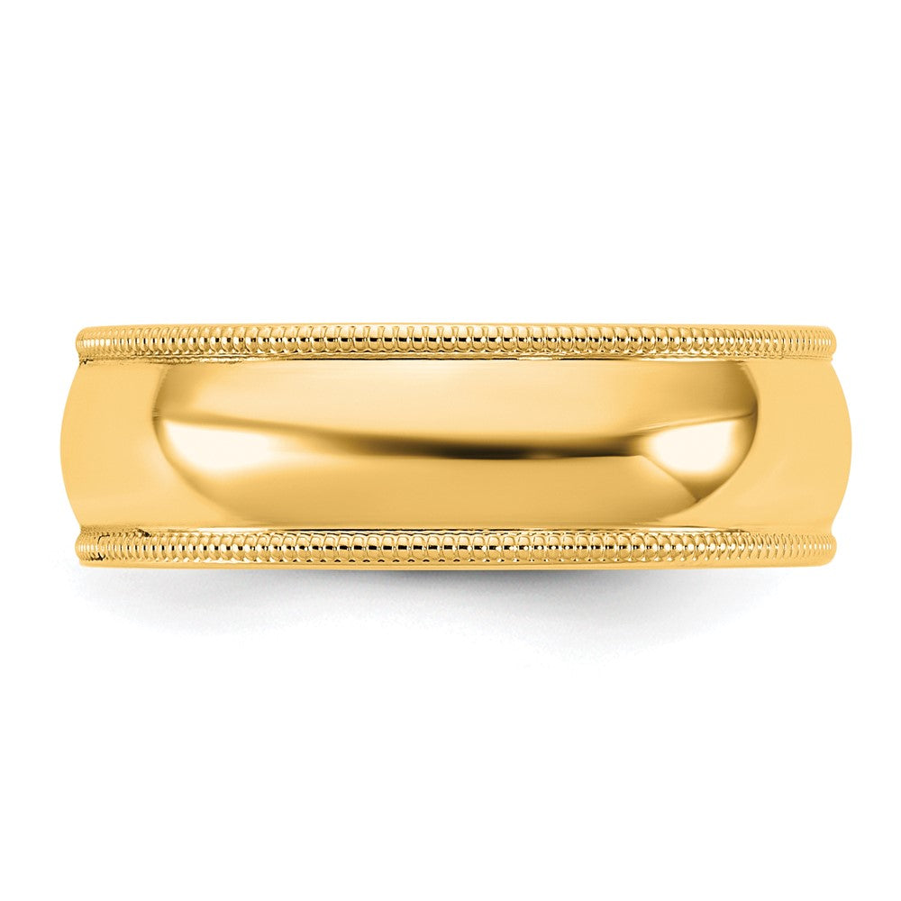 10KY 6.5mm Milgrain Comfort Fit Band