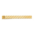 14k Men's Textured Tie Bar