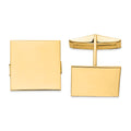 14K Men's Square Cuff Links