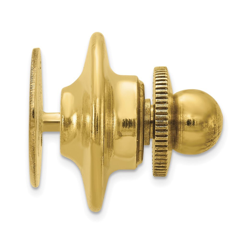 14k Men's Oval High Polished Tie Tac