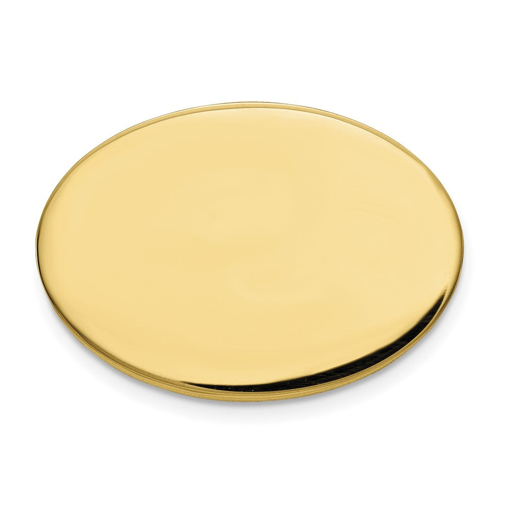 14k Men's Oval High Polished Tie Tac