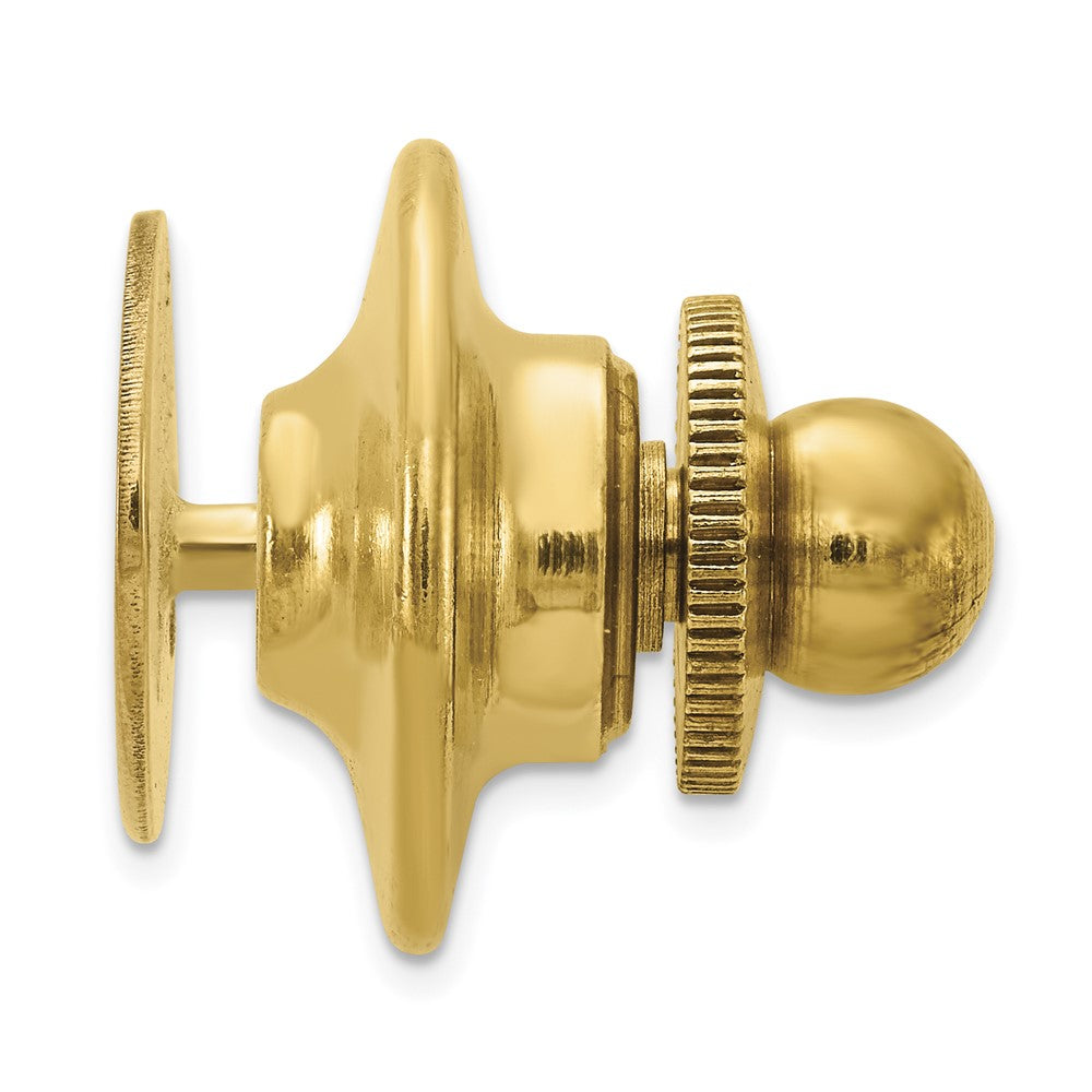14k Men's Oval w/Line Design Tie Tac