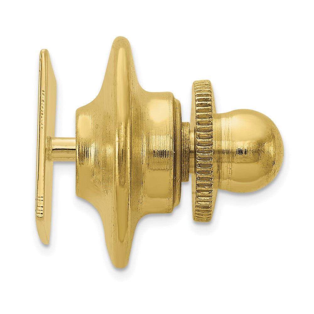 14k Men's Rectangular w/Line Design Tie Tac