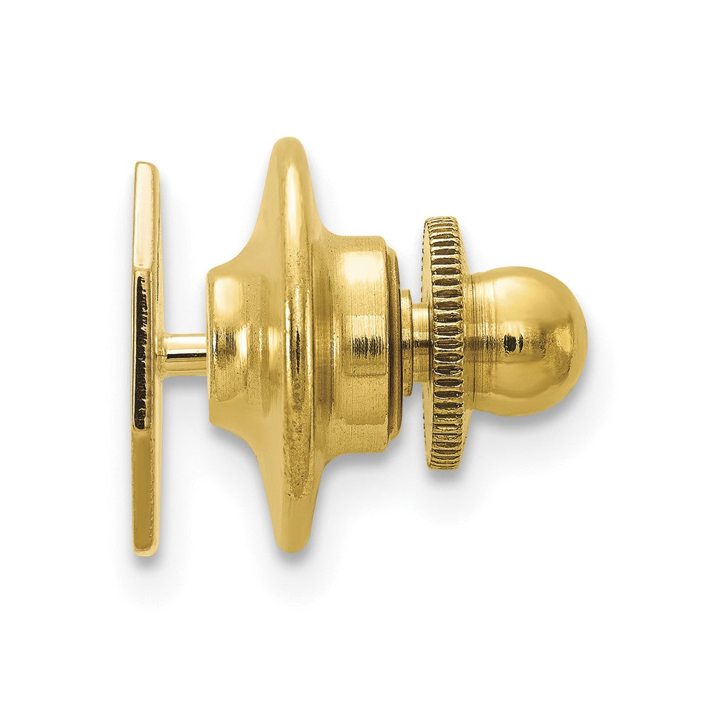 14k Men's with Line Design Octagon Tie Tac