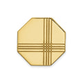 14k Men's with Line Design Octagon Tie Tac