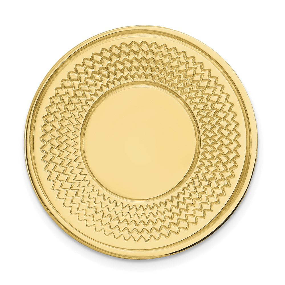 14k Men's Circular Textured Tie Tac