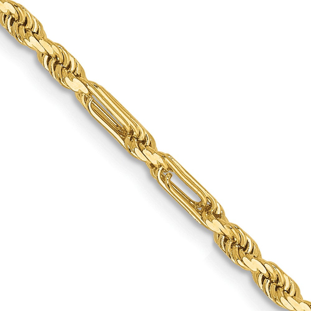 10k 2.5mm D/C Milano Rope Chain