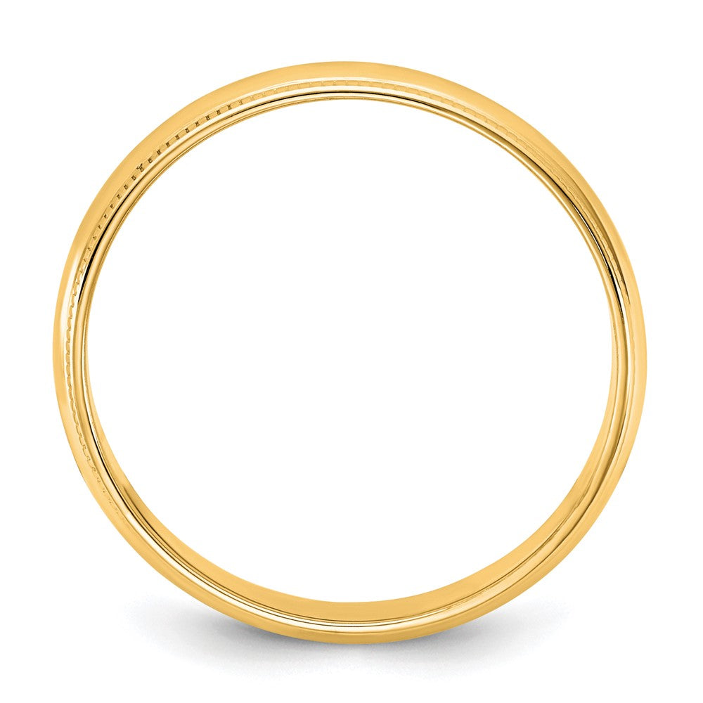 10KY 4.5mm LTW Milgrain Half Round Band