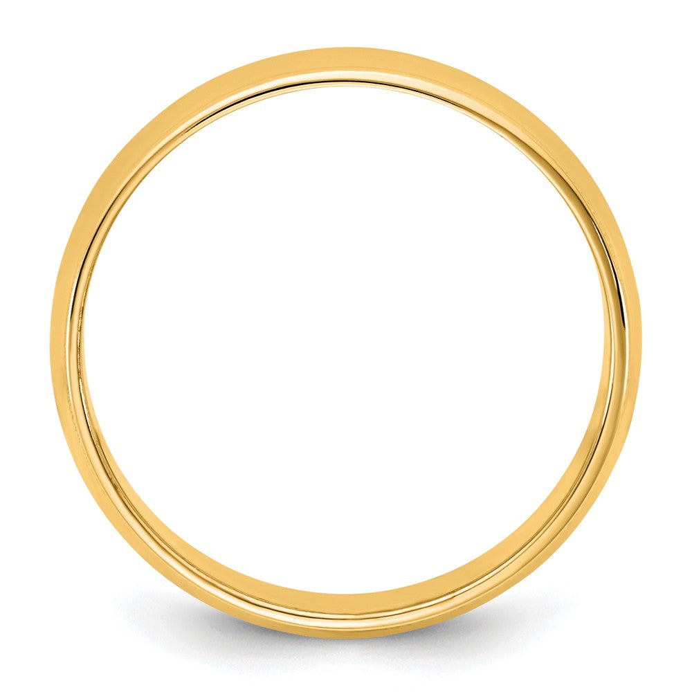 10KY 6.5mm LTW Milgrain Half Round Band