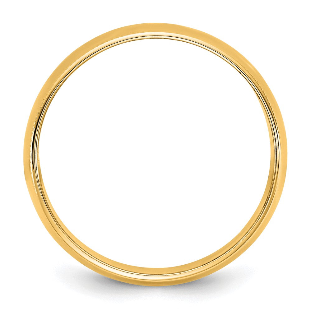 10KY 8mm LTW Milgrain Half Round Band