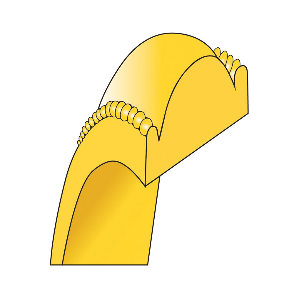 10KY 6mm LTW Milgrain Half Round Band