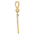 14k Medium Diamond-cut Number 85 Charm