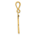 14k Medium Polished Number 18 Charm