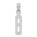 14kw Polished Number 8 Pendant