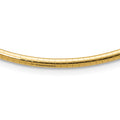 14k 3mm Lightweight Omega Necklace