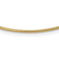 14K Yellow Gold 1.4mm Round Omega
