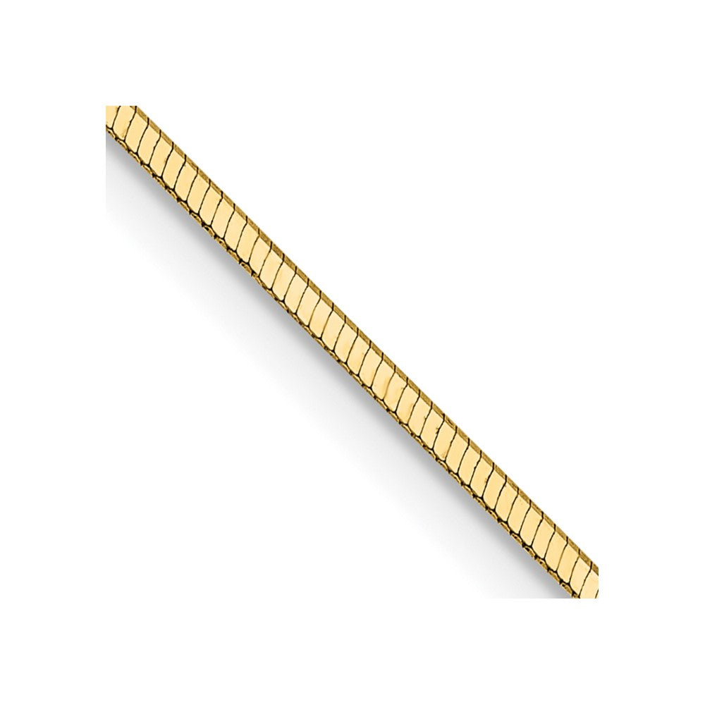 14k 1mm Octagonal Snake Chain