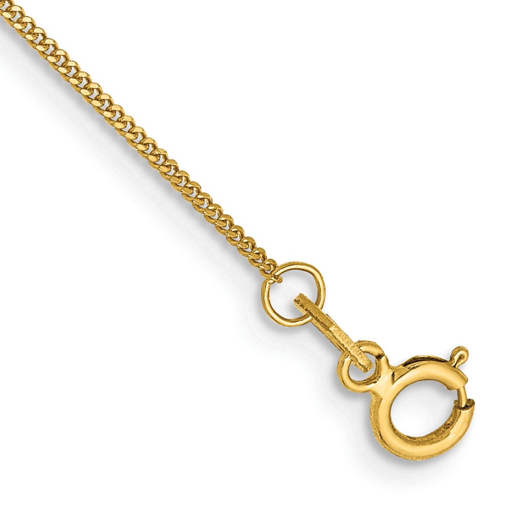 14k .9mm Curb Pendant Chain