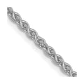 14k White Gold 2.1mm Spiga Chain