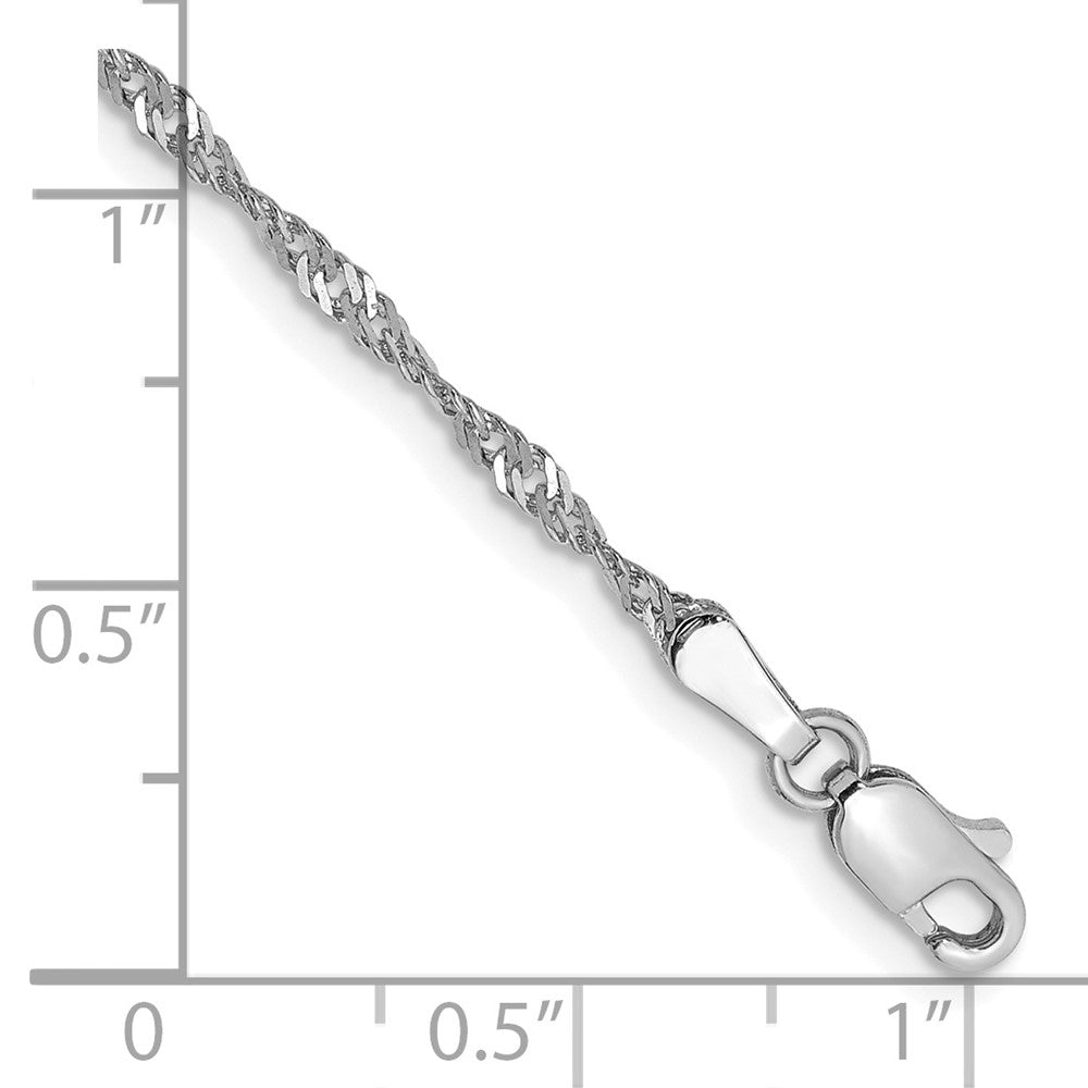 14k WG 1.7mm Singapore Chain
