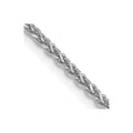 14k White Gold 1.7mm D/C Spiga Chain