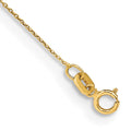 14k .75mm Round Open Link Cable Chain
