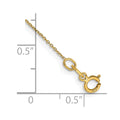 14k .6mm D/C Round Open Link Cable Chain