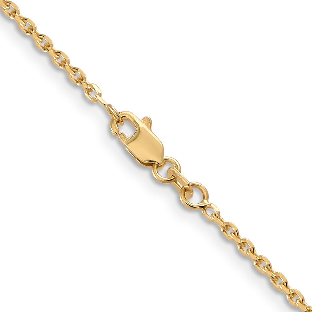 14k 1.65mm D/C Cable Chain