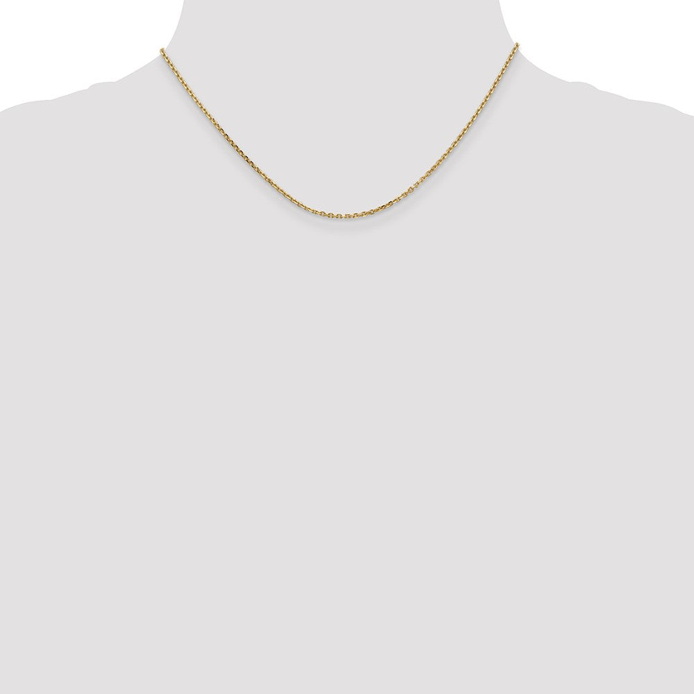 14k 1.65mm D/C Cable Chain