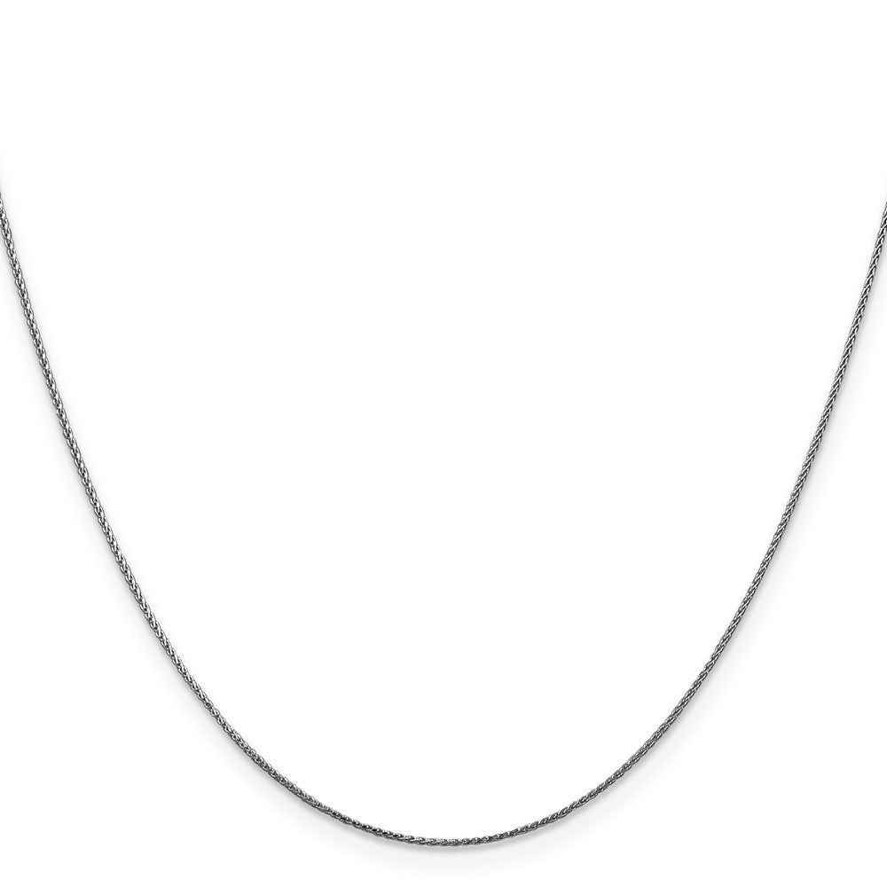 14k White Gold .85mm D/C Spiga with Lobster Clasp Chain