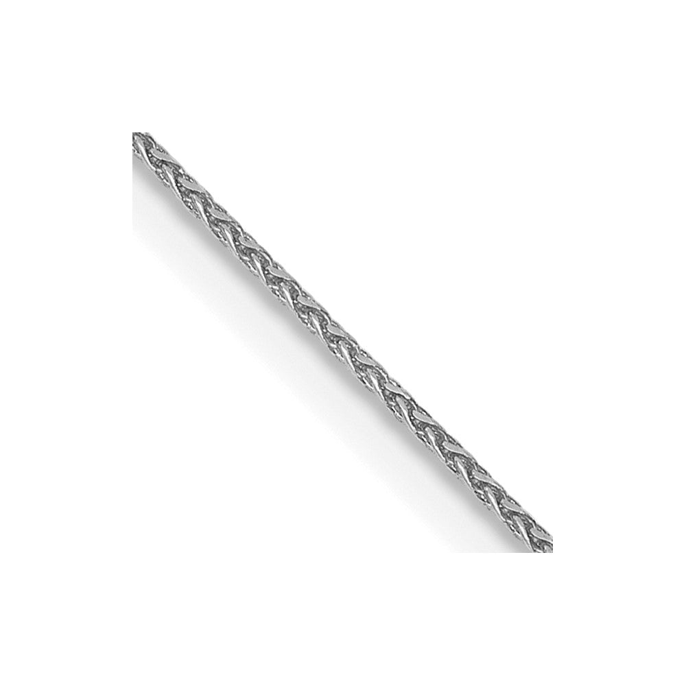14k White Gold .85mm D/C Spiga with Lobster Clasp Chain