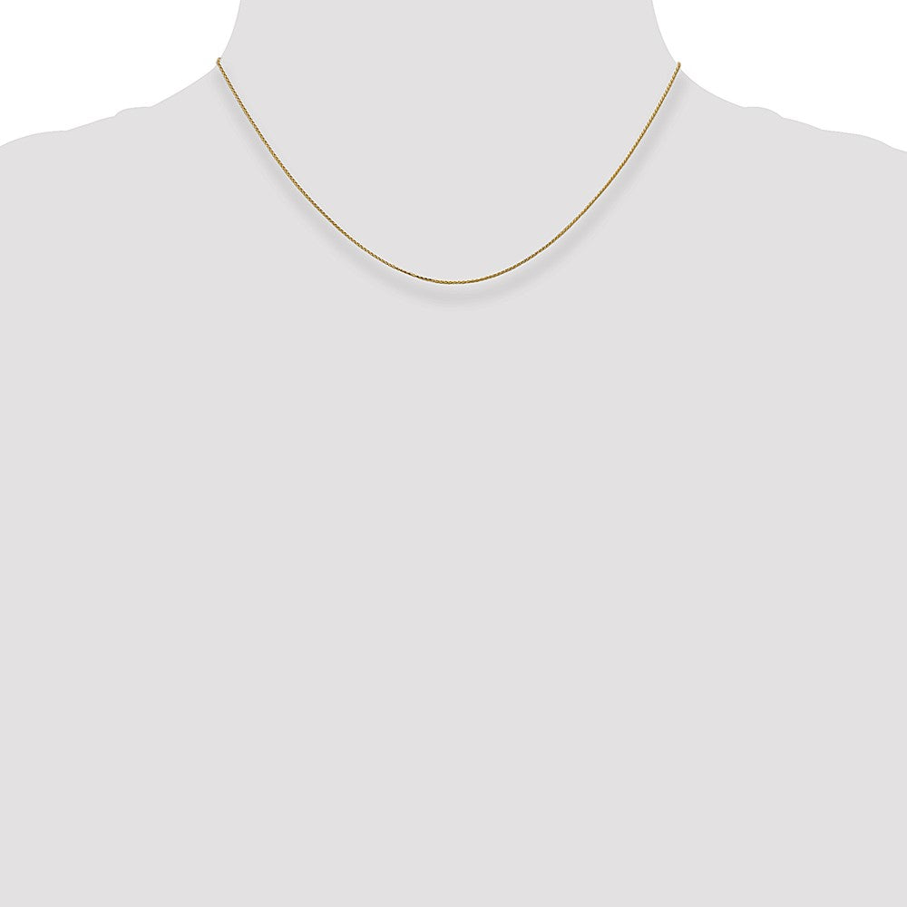 14k .85mm D/C Spiga with Spring Ring Clasp Chain