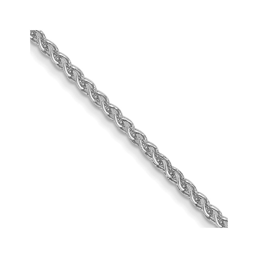 14k White Gold 1.05mm Spiga with Lobster Clasp Chain