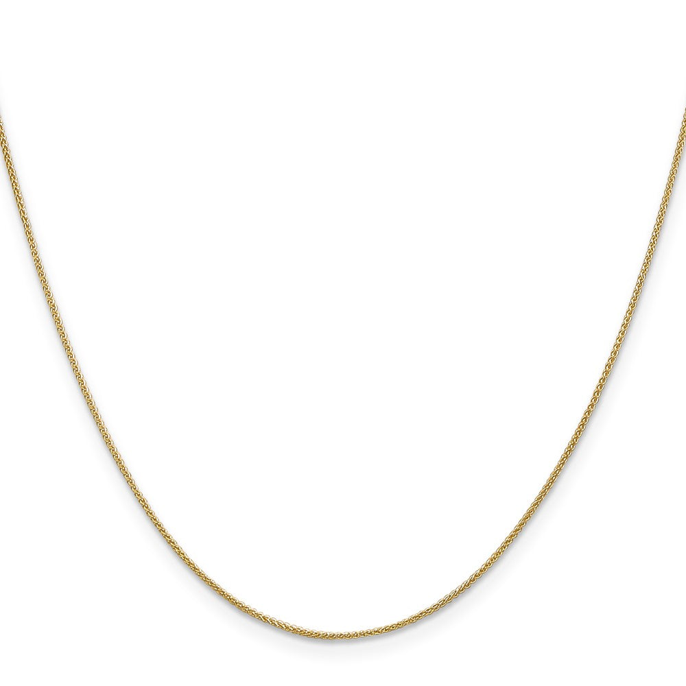 14k .85mm Spiga with Spring Ring Clasp Chain