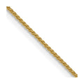 14k .85mm Spiga with Spring Ring Clasp Chain