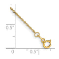 14k 1mm Singapore Chain