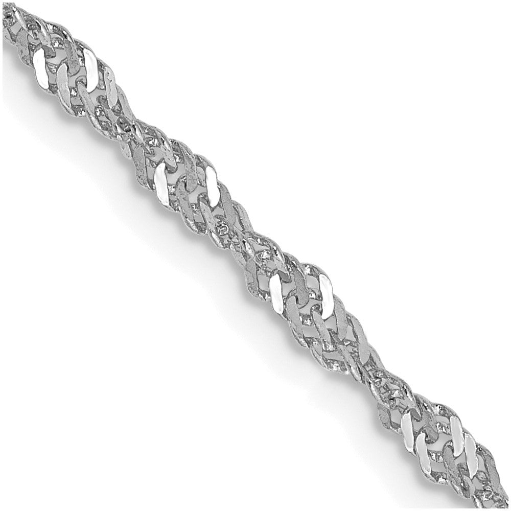 14k WG 2.0mm Singapore Chain