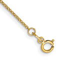 14k .9mm Cable with Spring Ring Clasp Chain