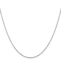 14k White Gold .8mm D/C Cable with Lobster Clasp Chain