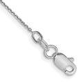 14k White Gold .8mm D/C Round Open Link Cable Chain