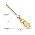 14k .8mm D/C Round Open Link Cable Chain