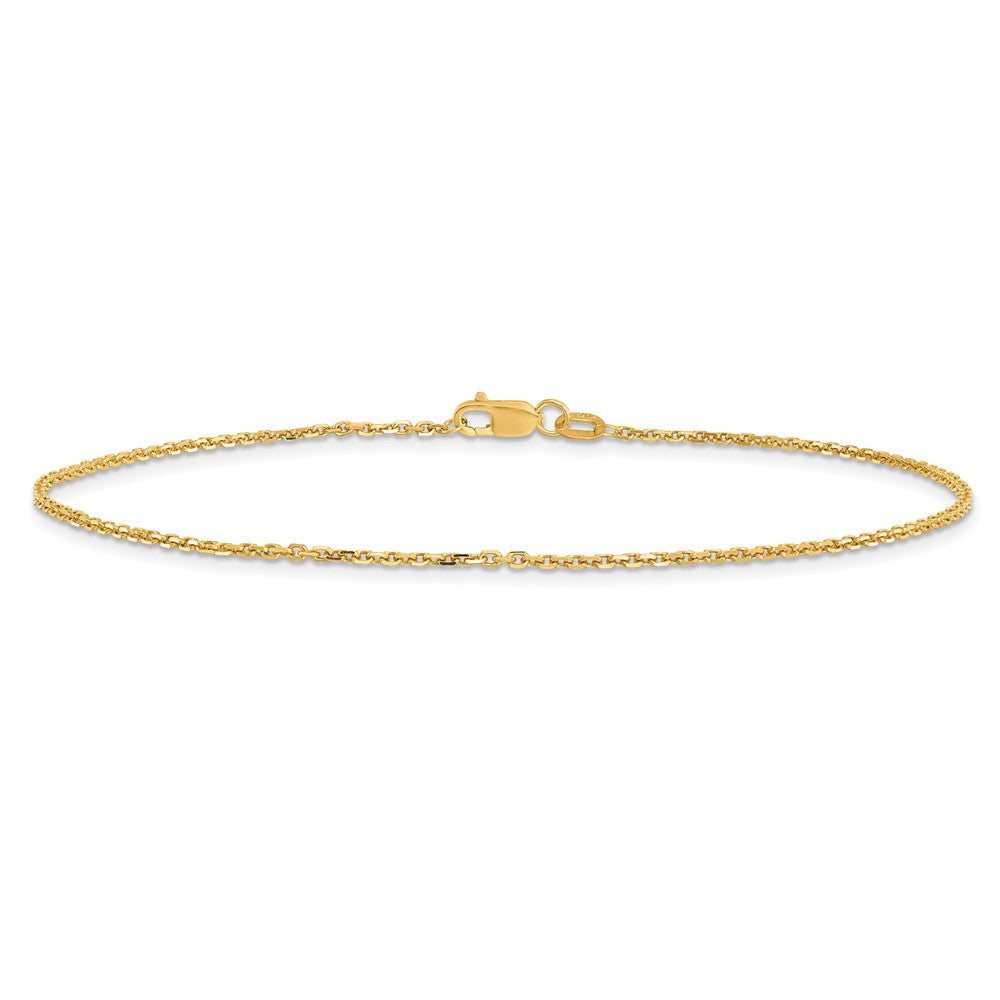 14k 1.4mm D/C Round Open Link Cable Chain