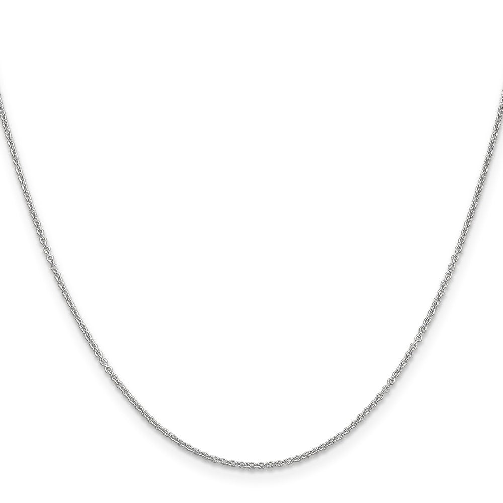 14k White Gold 1.2mm Cable Chain