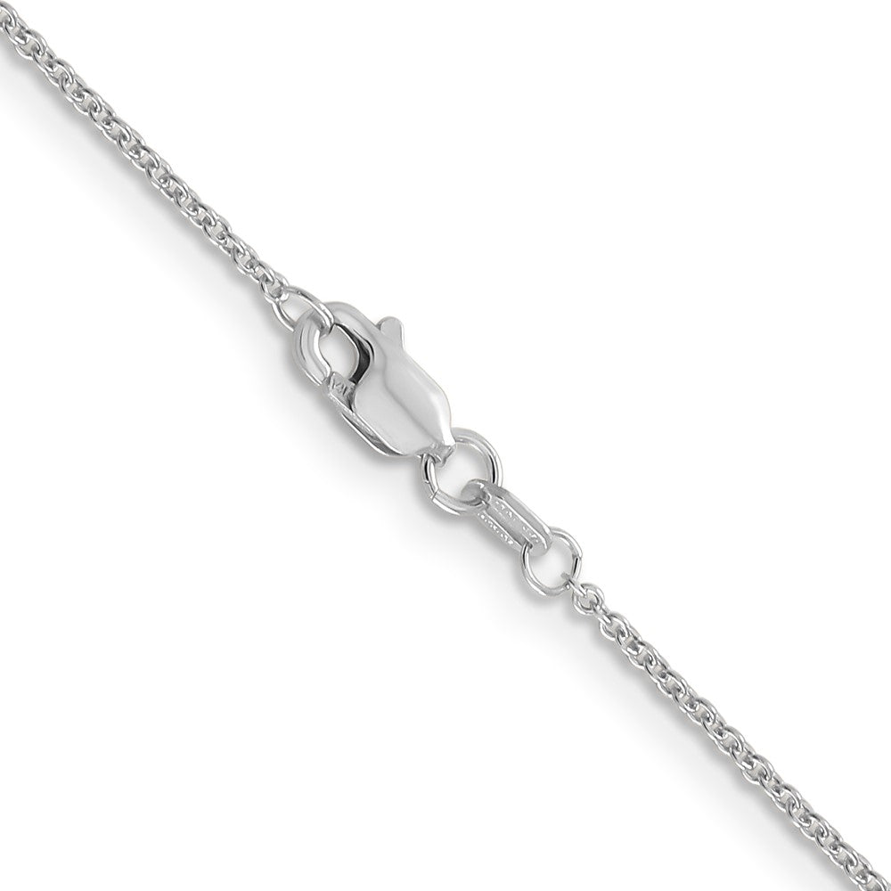 14k White Gold 1.2mm Cable Chain