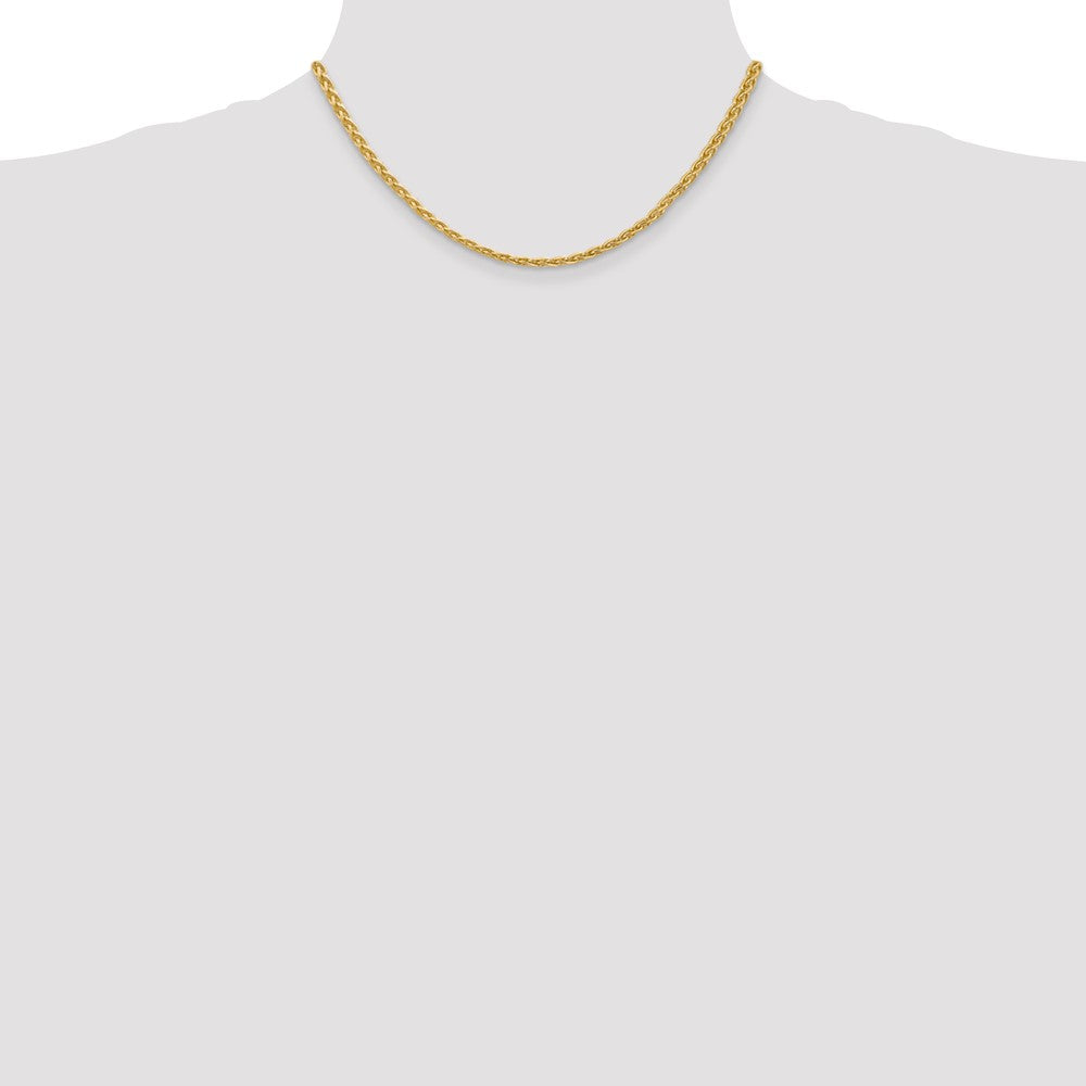 14k 3mm Parisian Wheat Chain