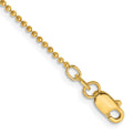 14k 1.2mm D/C Beaded Pendant Chain