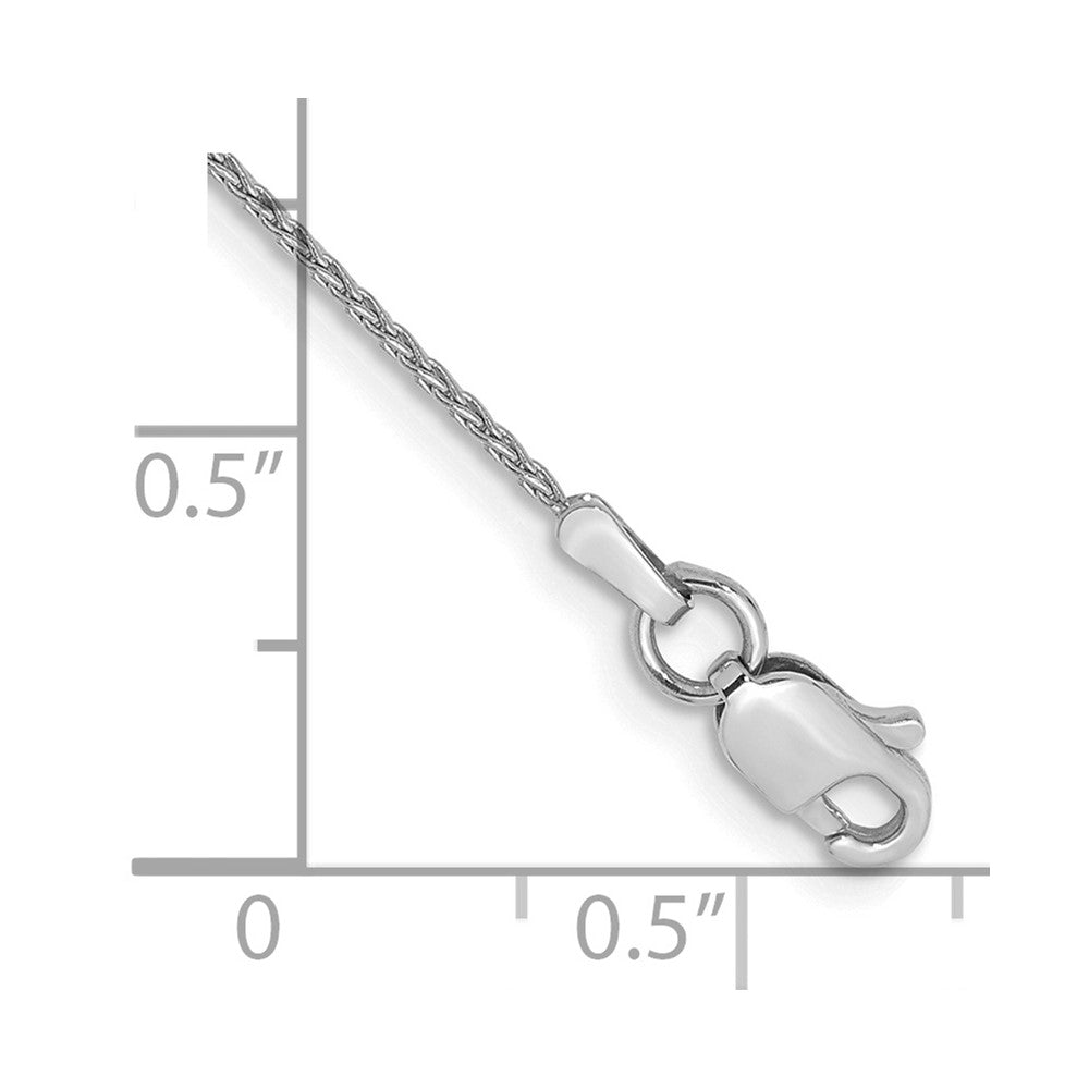 14k White Gold 1mm Parisian Wheat Chain