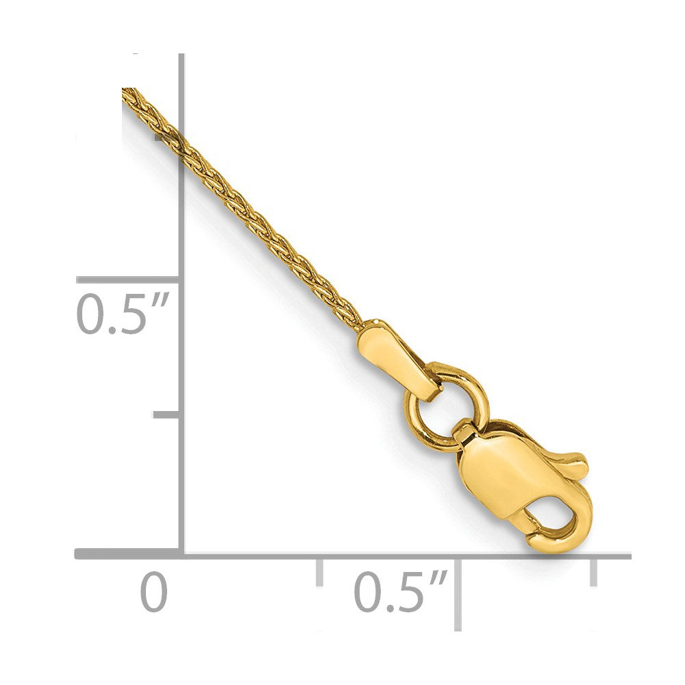 14k 1mm Parisian Wheat Chain